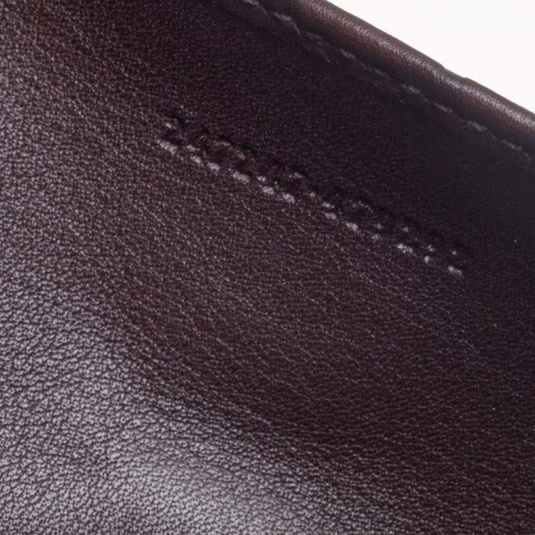 Pre Owned Gucci Dark Brown Guccissima Leather Watch Case