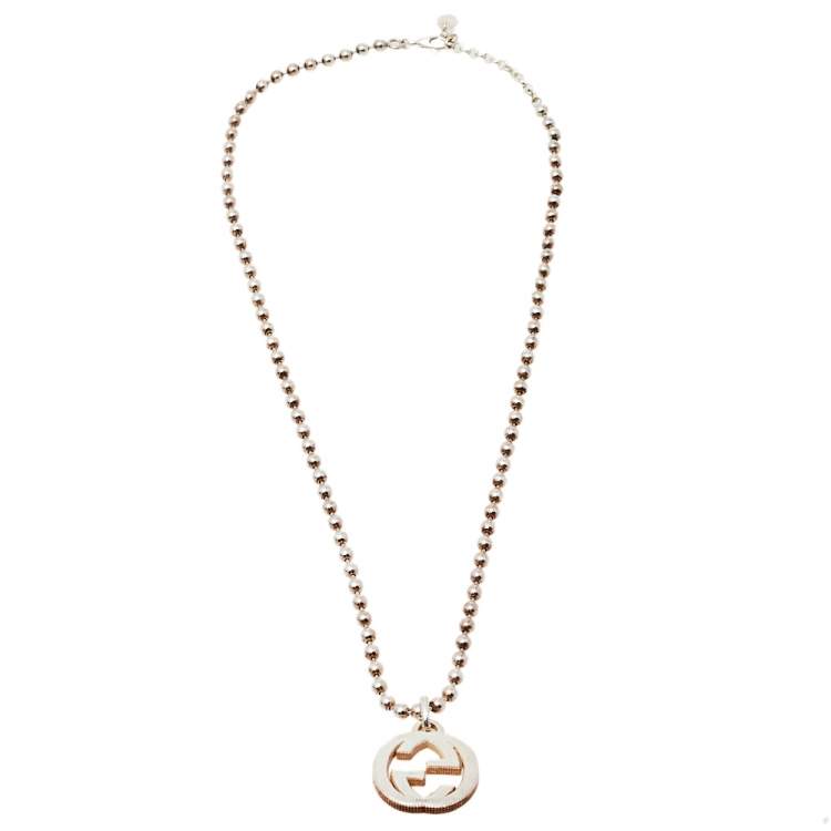 Gucci Ladies GG Sterling Silver Necklace YBB455535001 - Jewelry - Jomashop