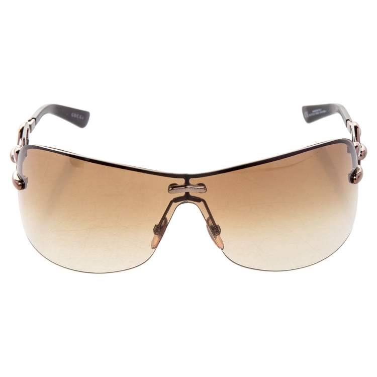 Tortoiseshell Lens Frameless Squared Sunglasses | PrettyLittleThing USA