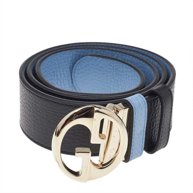 Gucci reversible belt Black-blue on SALE