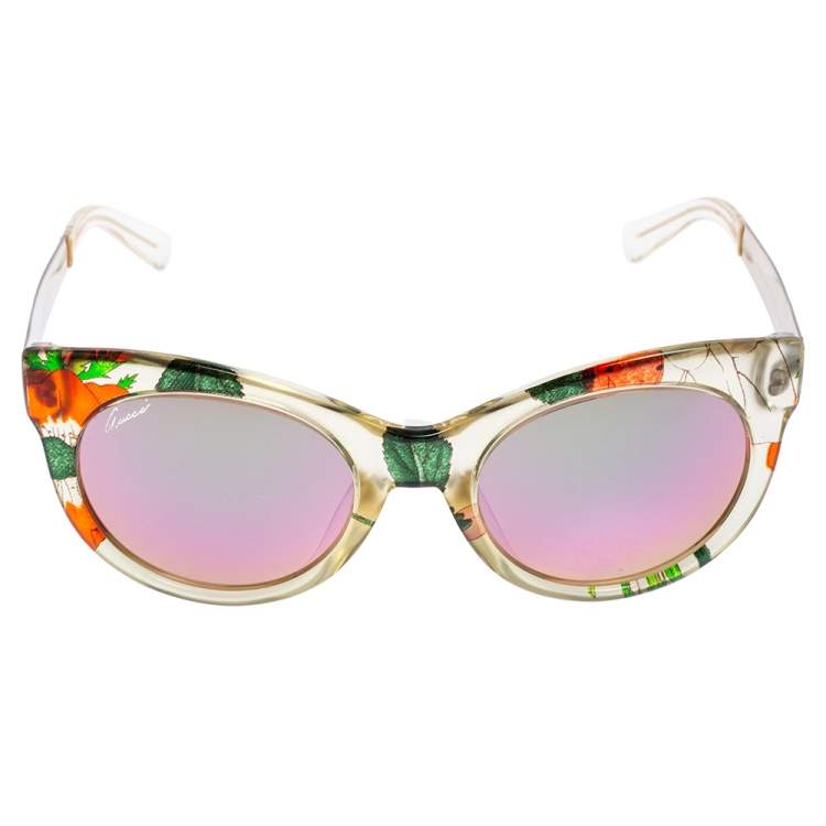 Gucci Multicolor Acetate GG3740S Mirror Oversized Sunglasses Gucci TLC