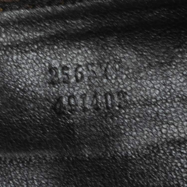Pre Owned Gucci Lime Guccissima Leather Pencil Pouch