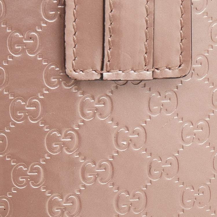 Pre Owned Gucci Beige Microguccissima Patent Leather iPhone 3&4 Case