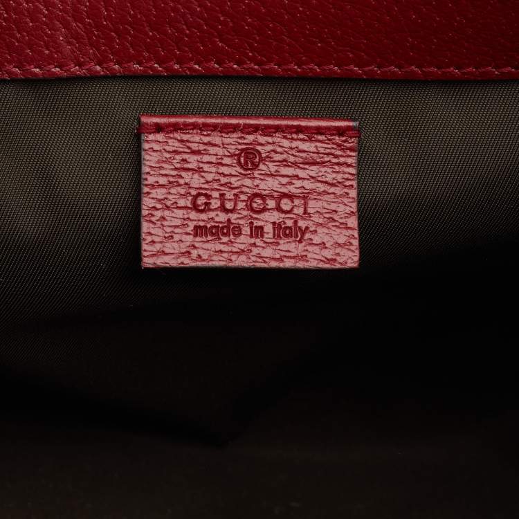 Pre Owned Gucci Multicolor Tian GG Supreme Canvas and Leather Cosmetic Pouch