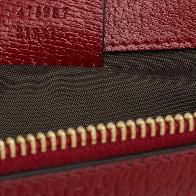 Pre Owned Gucci Multicolor Tian GG Supreme Canvas and Leather Cosmetic Pouch