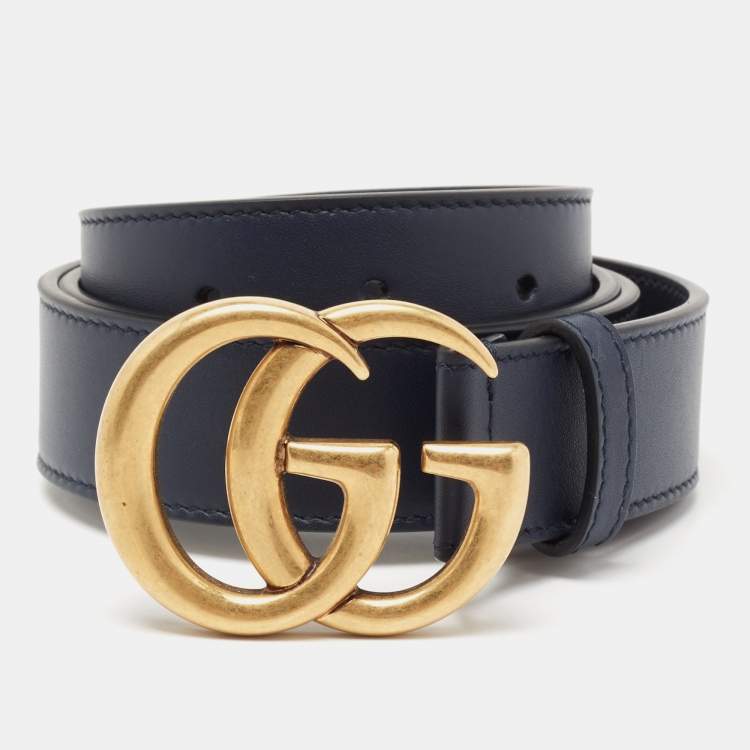 Gucci, Accessories, Gucci Belt In Navy Blue