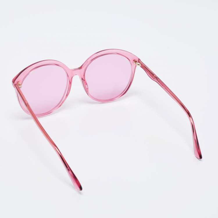 Pre Owned Gucci Pink GG0257S Gradient Sunglasses