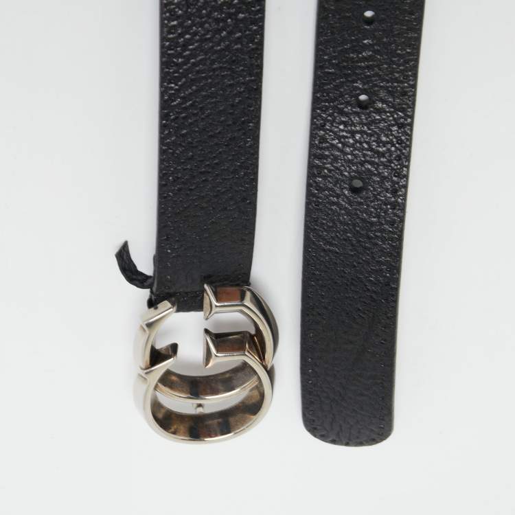 Gucci silver double g belt best sale