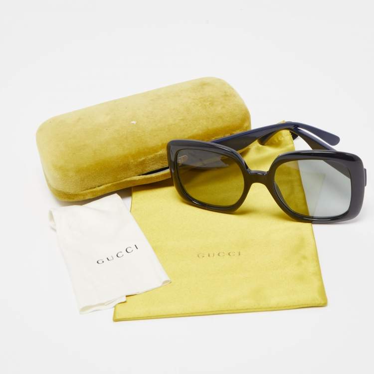 Pre Owned Gucci Black GG Oversized Sunglasses