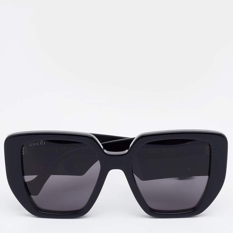 Gucci Black/Dark Grey GG0956S Oversized Sunglasses Gucci TLC