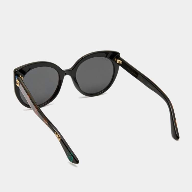 Pre Owned Gucci Multicolor Glitter Interlocking G Cat Eye Sunglasses