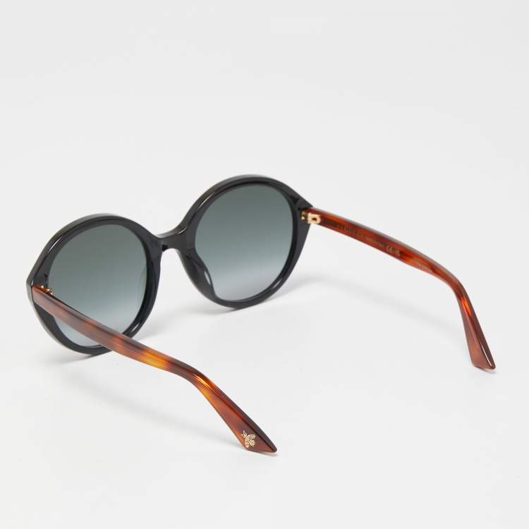 Pre Owned Gucci Black/Brown Interlocking G Gradient Sunglasses