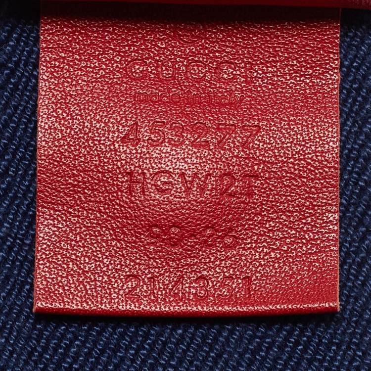 Pre Owned Gucci Multicolor Web Canvas Queen Margaret Bee Belt 90CM