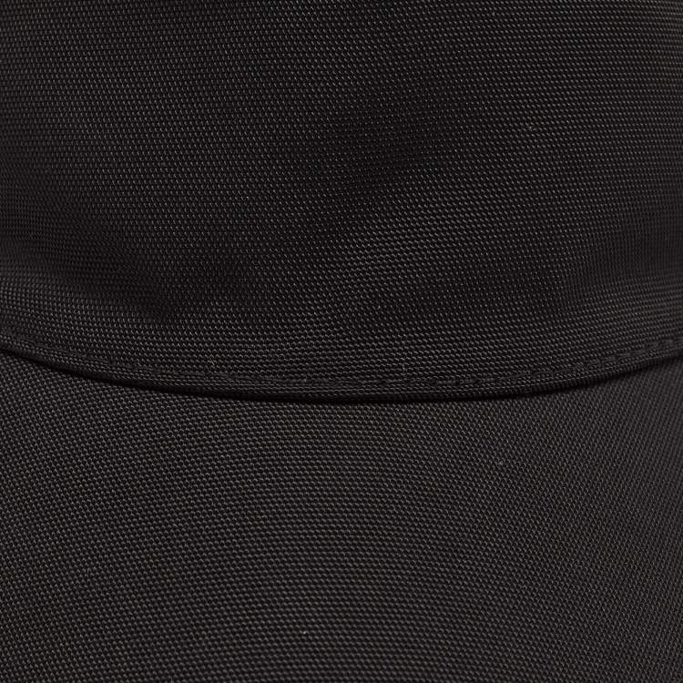 Pre Owned Gucci Black Canvas Baseball Cap L