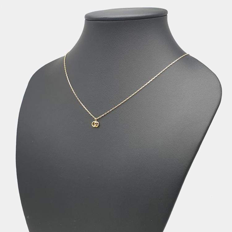 Pre Owned Gucci GG Running 18K Yellow Gold Necklace