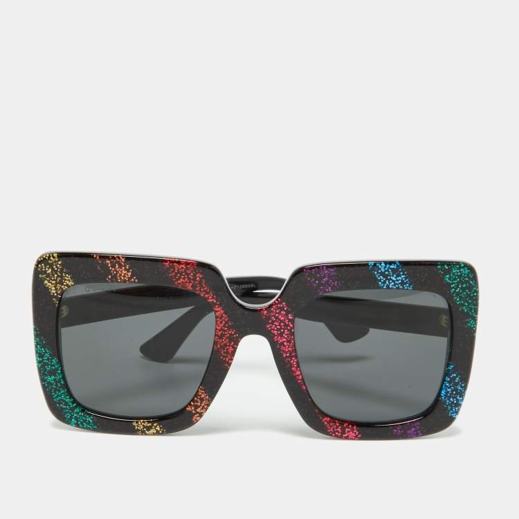 Gucci runway black sunglasses
