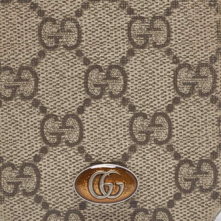 Pre Owned Gucci Beige GG Supreme Ophidia iPhone 13 Pro Max Case