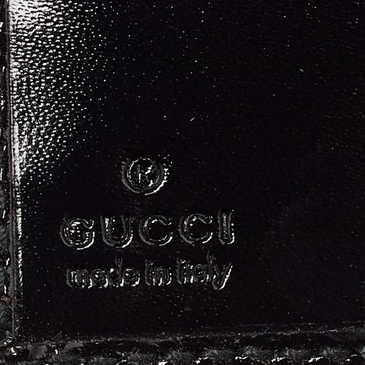 Pre Owned Gucci Black GG Imprime Coated Canvas Agenda Planner 