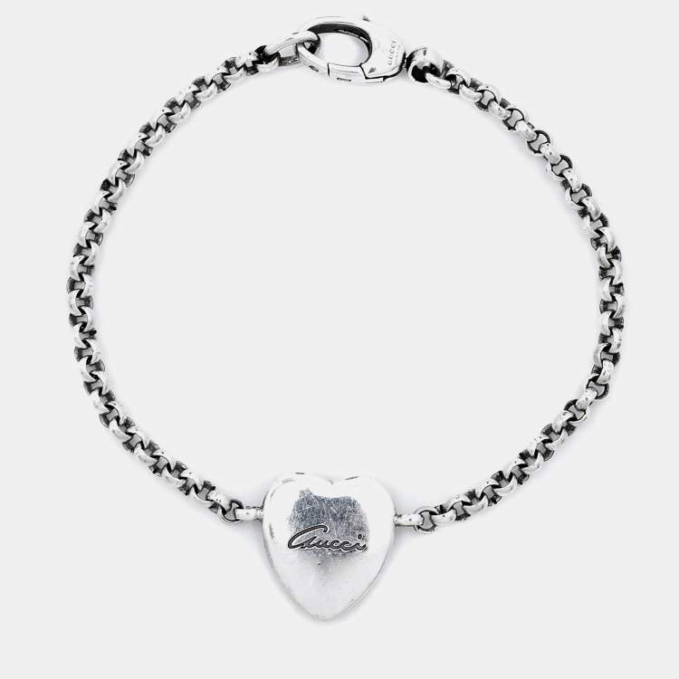 Gucci heart best sale bracelet womens