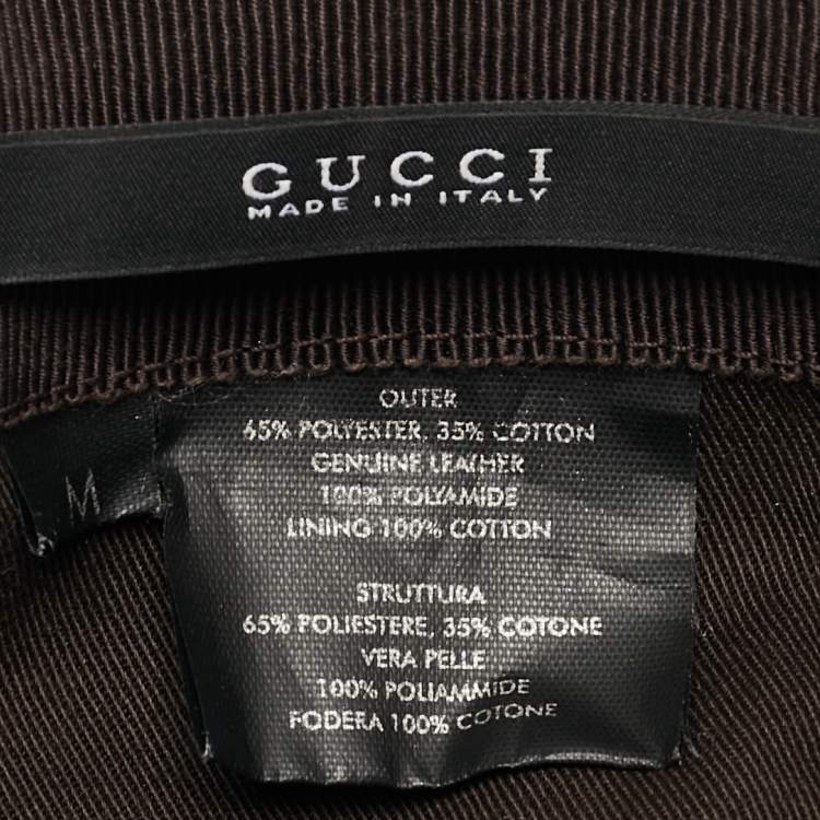 Pre Owned Gucci Beige Web Detail GG Canvas Baseball Hat M