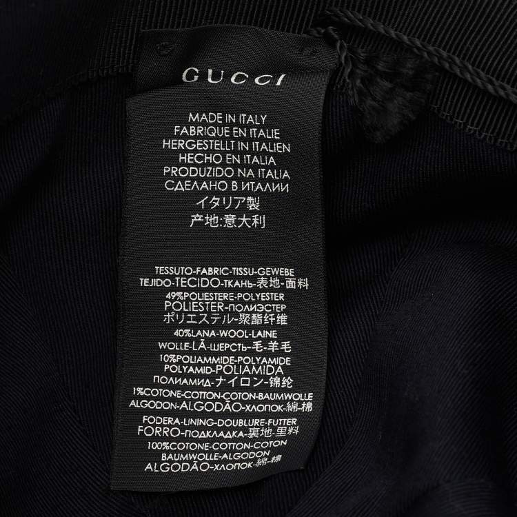 Pre Owned Gucci Red/Black Loved Gingham Flannel Baseball Cap S
