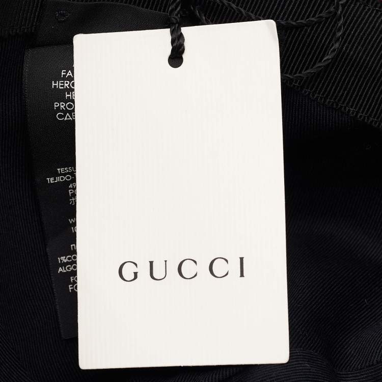 Pre Owned Gucci Red/Black Loved Gingham Flannel Baseball Cap S