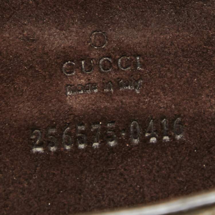 Pre Owned Gucci Beige/Brown GG Supreme Canvas and Leather iPad Case
