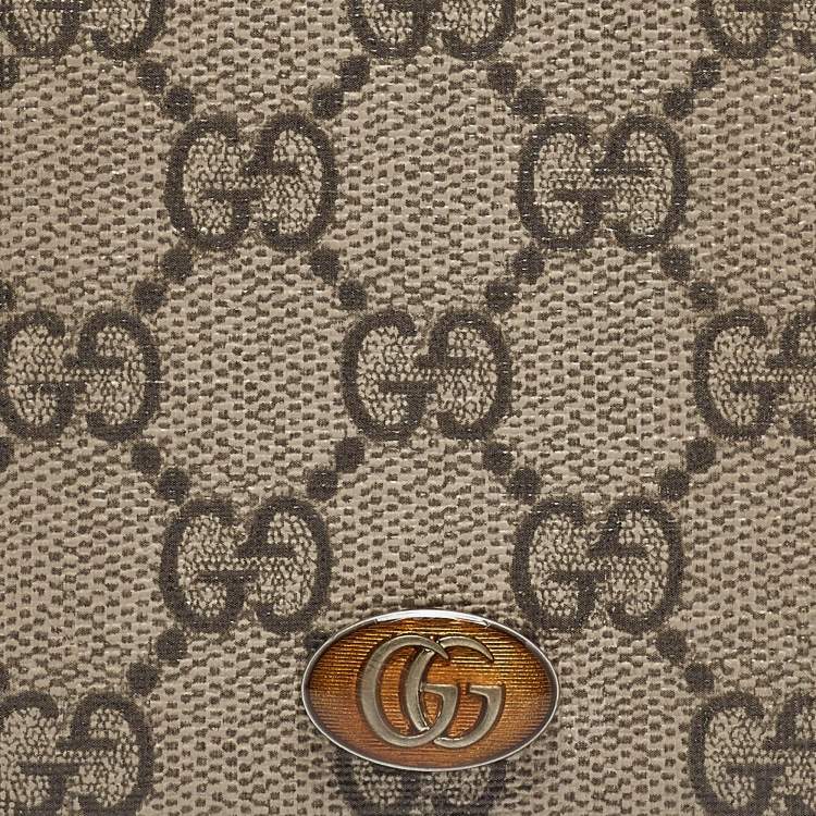 Pre Owned Gucci Beige GG Supreme Canvas Ophidia iPhone 11 Pro Max Case