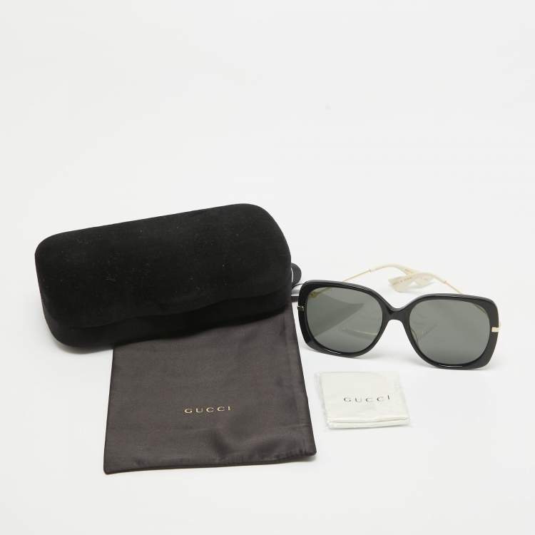 Pre Owned Gucci Black/Gold  GG0511S GG Oversized Sunglasses