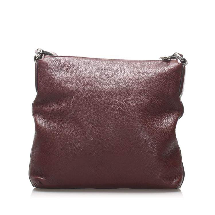 gucci brown leather crossbody bag