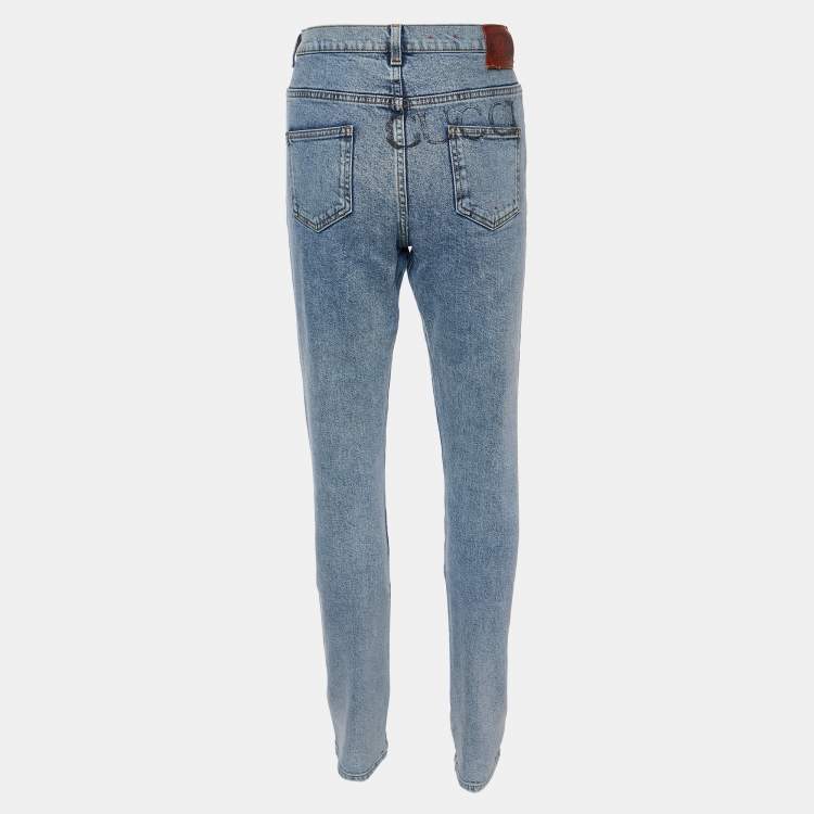 مملوكة مسبقًا Gucci Blue Washed Denim Jeans L Waist 32"