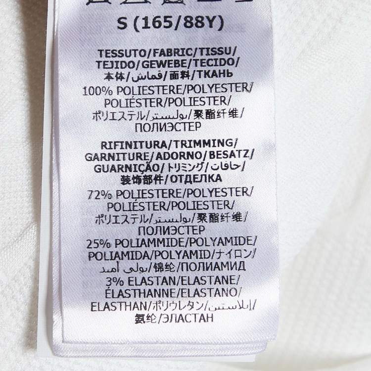 Pre Owned Gucci White GG Embossed Jersey Mini Dress S