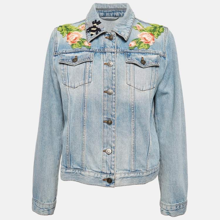 Gucci patch jacket best sale