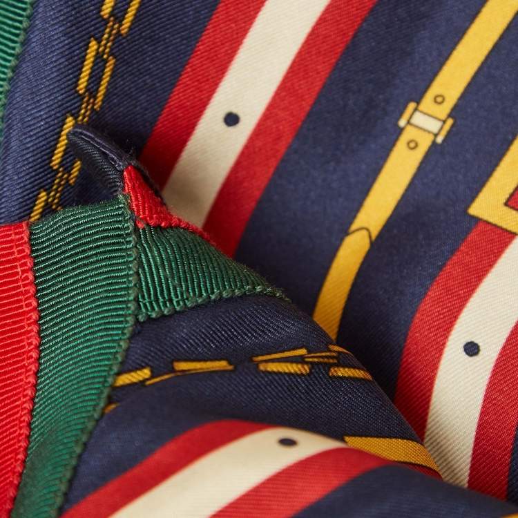 Pre Owned Gucci Multicolor Printed Silk Button Front Tunic S