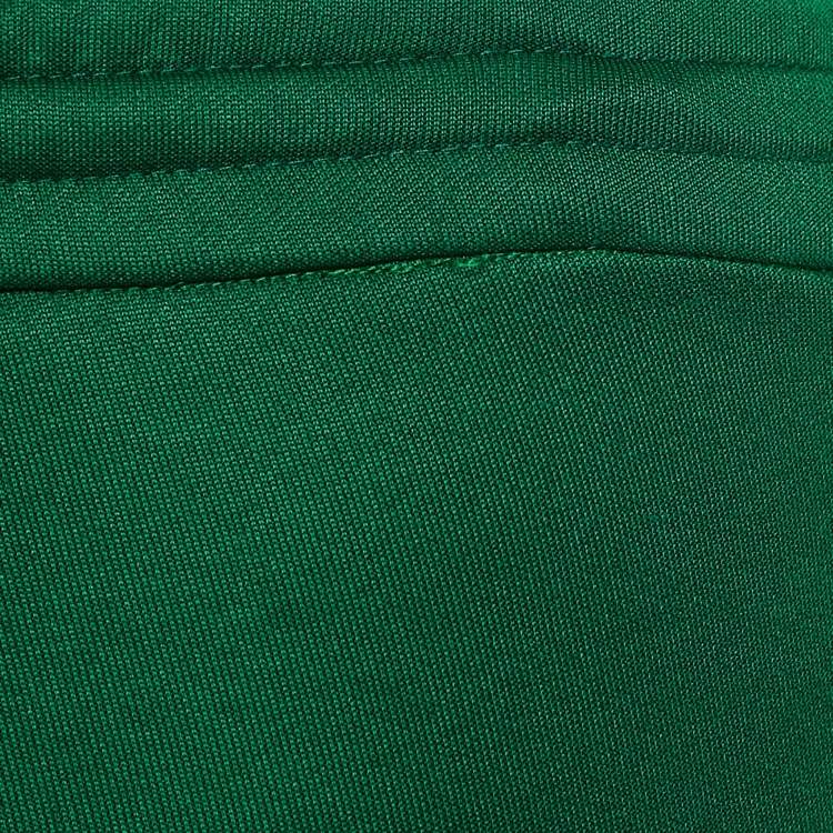 Pre Owned Gucci Green Jersey Side Stripe Detail Technical Joggers XXS
