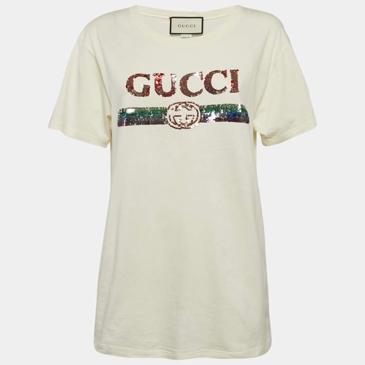 Gucci fashion sequin tee