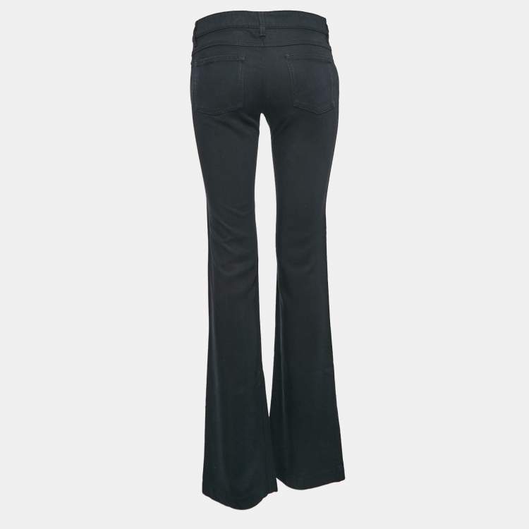 Pre Owned Gucci Black Lyocell Denim 70's Flared Jeans S Waist 30"