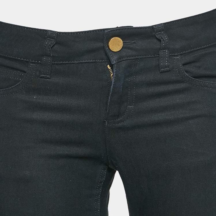 Pre Owned Gucci Black Lyocell Denim 70's Flared Jeans S Waist 30"