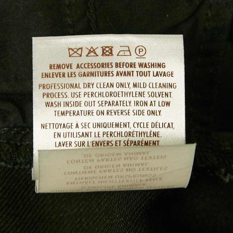 Pre Owned Gucci Black Lyocell Denim 70's Flared Jeans S Waist 30"