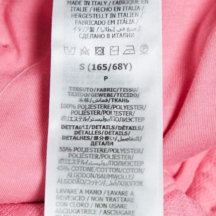 Pre Owned Gucci Pink GG Jacquard Jersey Web Stripe Shorts S