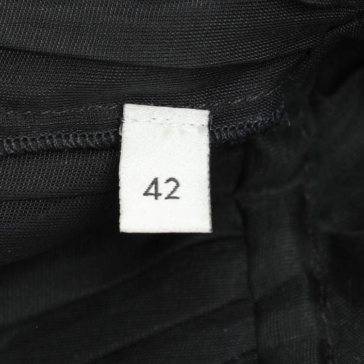 Pre Owned Gucci Black Knit Fabric Top M