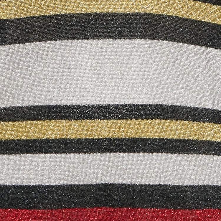 Pre Owned Gucci Multicolor Strip Lurex Knit Sleeveless Top S