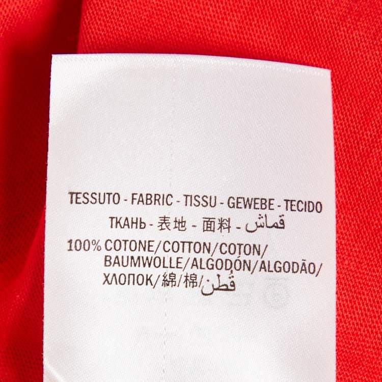 Pre Owned Gucci Red Vintage Logo Print Jersey Distressed Tank Top S