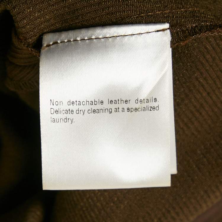 Pre Owned Gucci Brown Cotton Blend Gabardine Breeches Pants S
