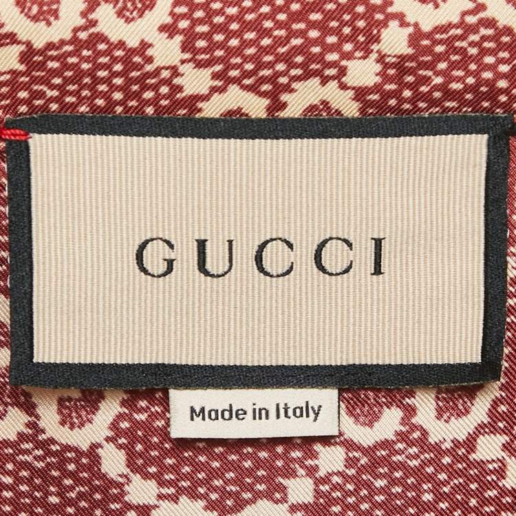 مملوكة مسبقًا Gucci Red GG Supreme Silk Zip-Up Jacket XS
