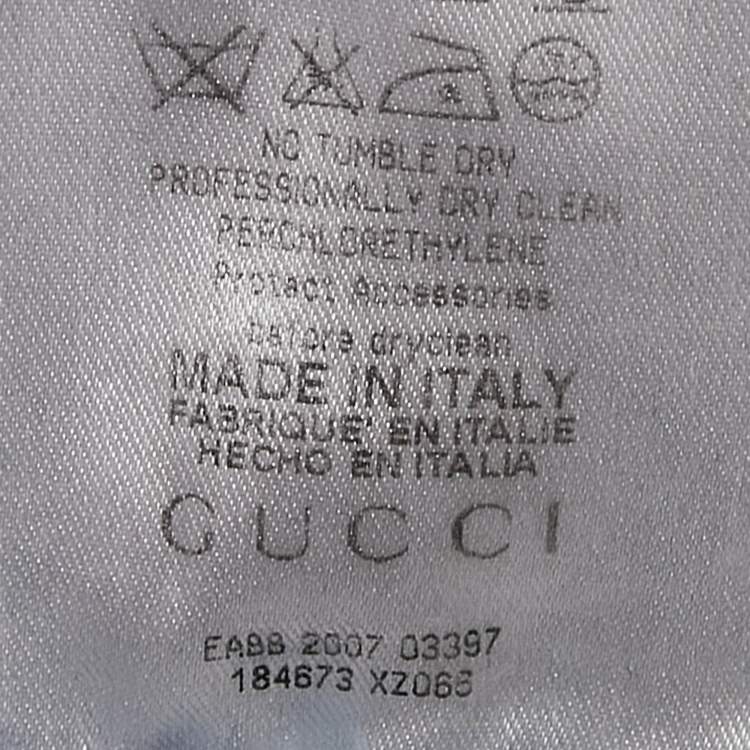 Pre Owned Gucci Navy Blue Denim Straight Leg Jeans S Waist 28"