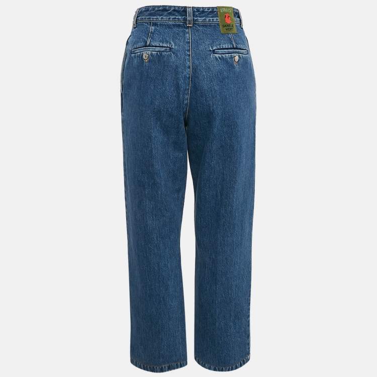 Pre Owned Gucci Blue Denim Tapered Jeans S Waist 26"