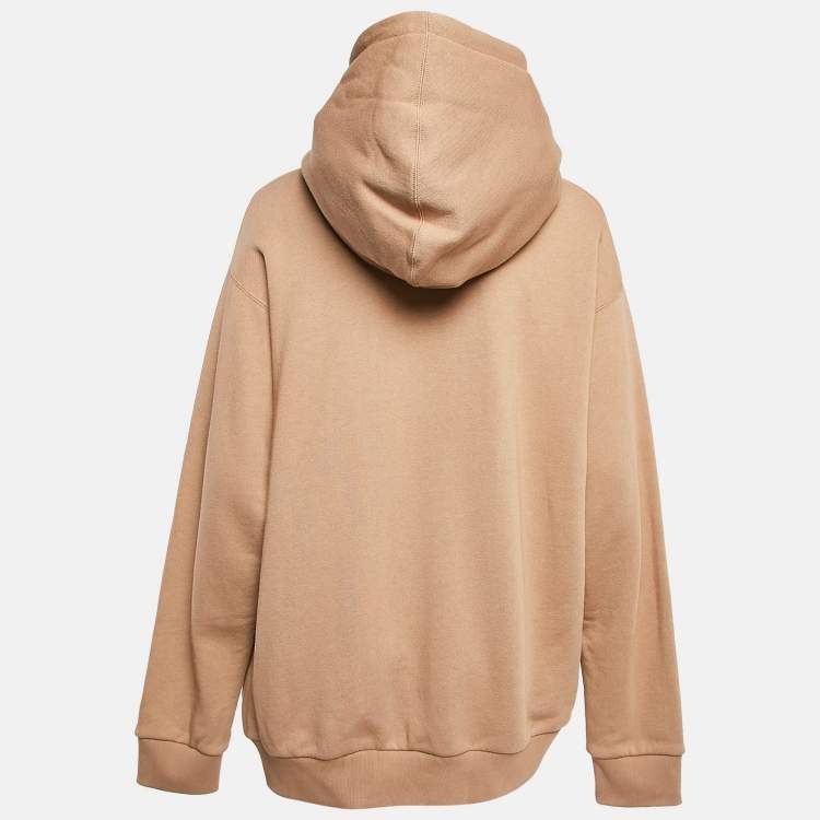 Pre Owned Gucci x The North Face Logo Print Cotton Knit HoodieM