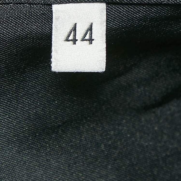 Pre Owned Gucci Black Wool Chester Coat M