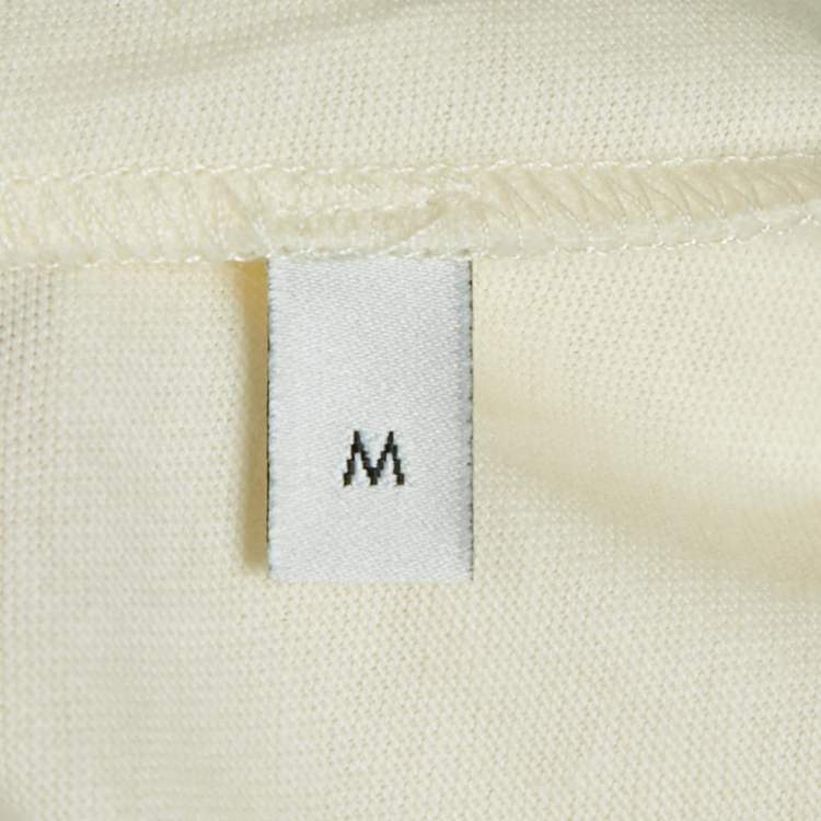 Pre Owned Gucci Cream Elisir of Love Cotton Crew Neck T-Shirt M 